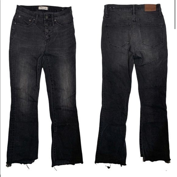 Madewell Cali Demi Boot Black Jeans - Size 26 - Picture 2 of 3